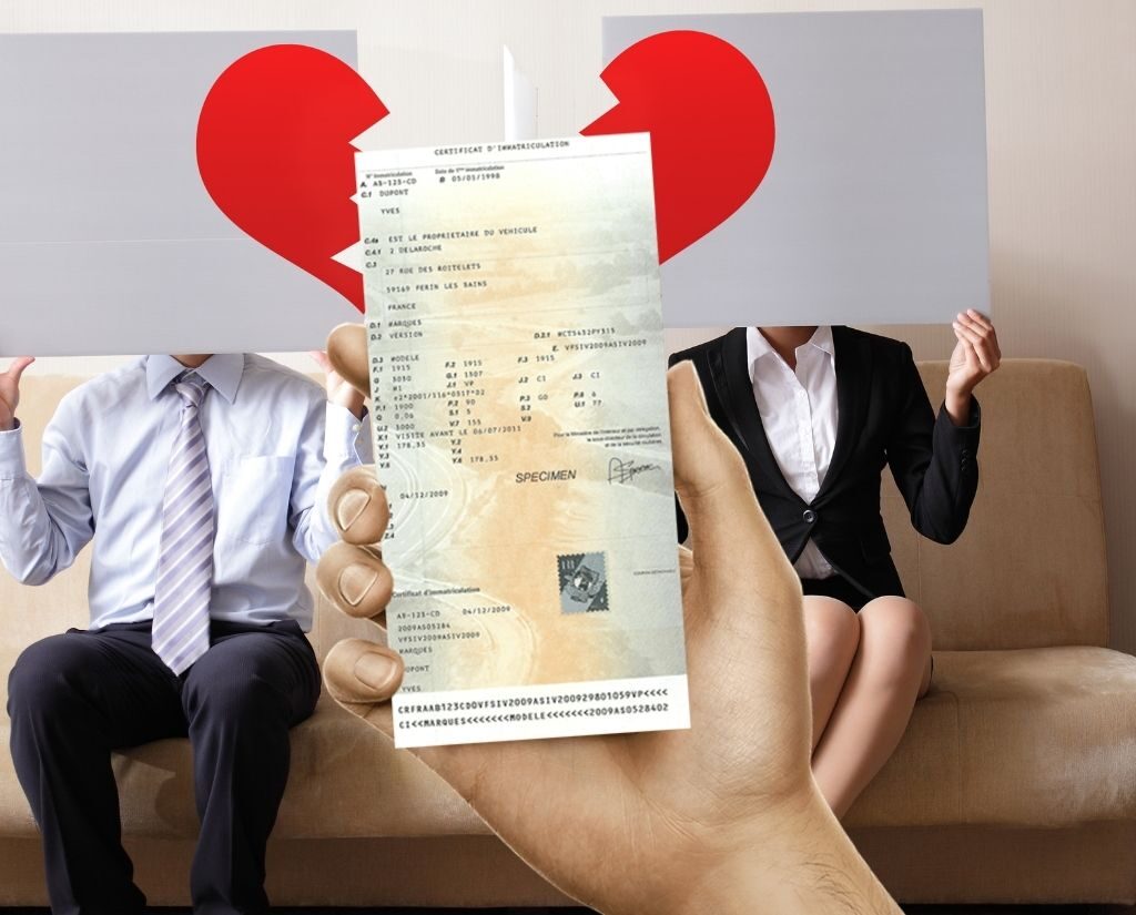 carte grise divorce