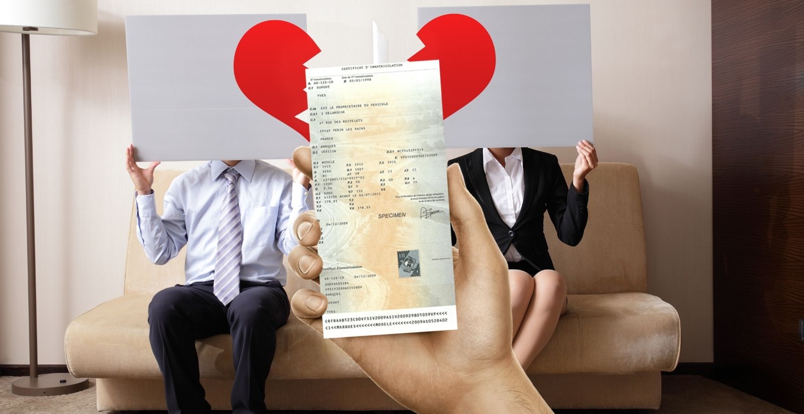 carte grise divorce